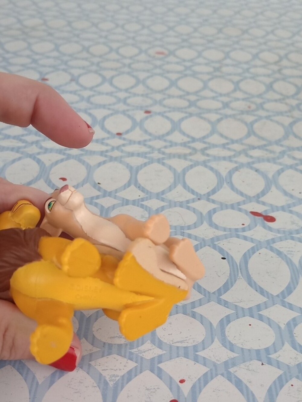 Vintage 1990s Disney The Lion King PVC Figures • Simba & Nala • Mini Collectible - Picture 3 of 7